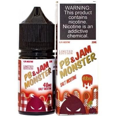 Жидкость Jam Monster & PB Salt - Strawberry | Вэйп клаб Казахстан