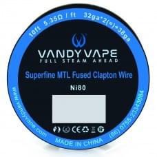 Проволока Vandy Vape Superfine MTL Fused Clapton Wire 5.35 Ом Ni80