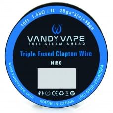 Проволока Vandy Vape Triple Fused Clapton Wire 1.58 Ом Ni80