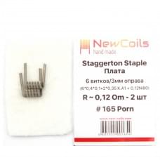 Койлы New Coils Staggerton Staple Плата 0.12 Ом KA1+Ni, (2*0,35), пара