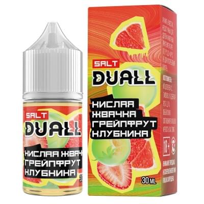 Жидкость DUALL SALT - Кислая жвачка, грейпфрут, клубника | Вэйп клаб Казахстан