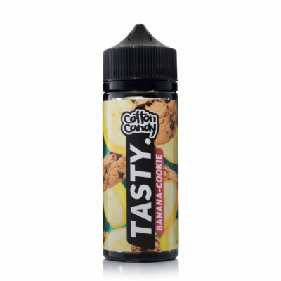 Жидкость Cotton Candy TASTY - Banana-Cookie для электронных сигарет